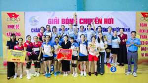 Bế mạc giải bóng chuyền hơi chào mừng Đại hội Đại biểu Hội LHPN phường Phước Bình lần thứ I, nhiệm kỳ 2025 – 2030