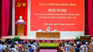 Hội nghị Ban Chấp hành Đảng bộ phường Phước Bình lần thứ III, khóa I, nhiệm kỳ 2025 – 2030.