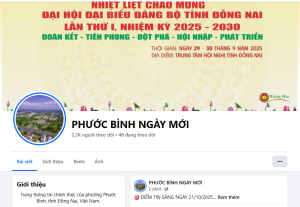 Phường Phước Bình đẩy mạnh tuyên truyền qua Fanpage “Phước Bình ngày mới”