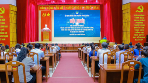 Phường Phước Bình tổ chức Hội nghị nói chuyện chuyên đề về các giải pháp nâng cao chỉ số Cải cách hành chính; Thực hiện Nghị quyết số 57-NQ/TW của Bộ Chính trị; Đề án 06 của Chính phủ