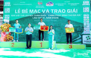 Phước Bình nhất toàn đoàn hệ phong trào giải việt dã leo núi toàn quốc 'chinh phục đỉnh cao bà rá' lần thứ 31 năm 2026
