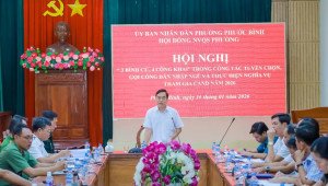 Phước Bình - Bình cử công khai trong tuyển chọn gọi công dân nhập ngũ và thực hiện nghĩa vụ Công an nhân dân năm 2026