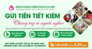 Ngân hàng Chính sách xã hội triển khai chương trình "Gửi tiền tiết kiệm - Chung tay vì gửi nghèo"