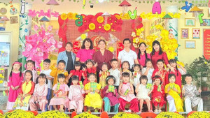 Rộn ràng Xuân Yêu thương Tết Nguyên đán Xuân Bính Ngọ tại Trường mẫu giáo Sao Mai