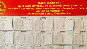 UBND phường Phước Bình thông báo niêm yết danh sách cử tri ầu cử đại biểu Quốc hội khóa XVI và bầu cử đại biểu Hội đồng nhân dân các cấp nhiệm kỳ 2026 - 2031