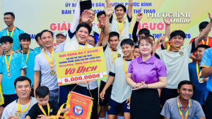 Liên quân Long Điền 1 – Long Điền 2 vô địch Giải bóng đá 7 người Đại hội TDTT phường Phước Bình lần thứ 1 năm 2026.