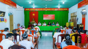 Người ứng cử đại biểu HĐND phường Phước Bình nhiệm kỳ tiếp xúc với cử tri đơn vị bầu cử số 3