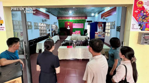 Lãnh đạo phường Phước Bình kiểm tra công tác chuẩn bị bầu cử đại biểu Quốc hội khóa XVI và đại biểu HĐND các cấp nhiệm kỳ 2026-2031
