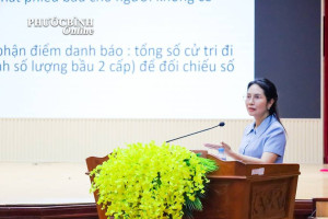 Phường Phước Bình tập huấn, hướng dẫn nghiệp vụ kiểm phiếu cho các Tổ bầu cử