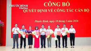 UBND phường Phước Bình công bố quyết định về công tác cán bộ