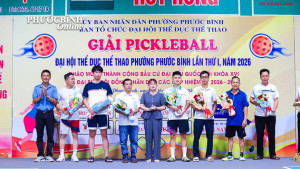 Khai mạc giải Pickleball Đại hội Thể dục Thể thao phường Phước Bình lần thứ 1 năm 2026