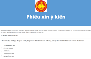 Triển khai Điều tra dư luận xã hội bằng hình thức trực tuyến