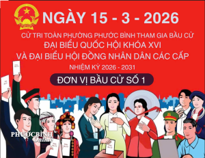 Infographic danh sách người ứng cử ĐBQH (đơn vị bầu cử số 6), đại biểu HĐND tỉnh (đơn vị bầu cử số 24) và đại biểu HĐND phường trên địa bàn phường Phước Bình nhiệm kỳ 2026-2031