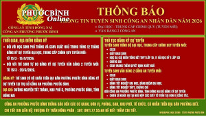 Thông báo tuyển sinh Công an Nhân dân năm 2026