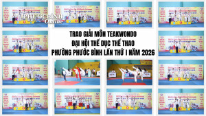 Sôi nổi Giải võ Cổ truyền và Teakwondo tại Đại hội Thể dục Thể thao phường Phước Bình lần thứ I năm 2026