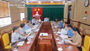 Họp thành viên UBND phường Phước Bình