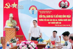 Kiểm tra, đánh giá và đề nghị công nhận trường Tiểu học Chu Văn An đạt chuẩn quốc gia mức độ 1.