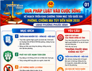 Inforaphic: Triển khai thực hiện Kế hoạch phòng, chống ma túy trên địa bàn phường Phước Bình