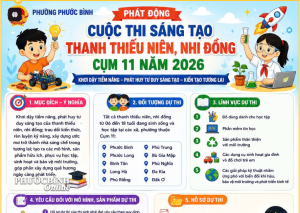 Bật công tắc ý tưởng – đổi sáng tạo, đón tương lai: chính thức phát động cuộc thi sáng tạo thanh thiếu niên, nhi đồng cụm 11 năm 2026