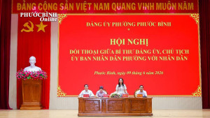 Phước Bình: Hội nghị đối thoại giũa người đứng đầu cấp ủy, chính quyền với Nhân dân.