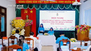 Công đoàn phường Phước Bình sơ kết hoạt động 6 tháng đầu năm 2026