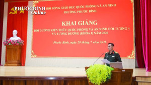 Khai giảng lớp bồi dưỡng kiến thức quốc phòng và an ninh cho đối tượng 4 và tương đương.