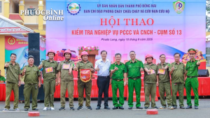 Phước Bình tham dự Hội thao kiểm tra nghiệp vụ PCCC&CNCH cụm...