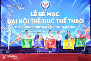 Phước Bình đạt Hạng Nhì toàn đoàn Đại hội Thể dục Thể thao...