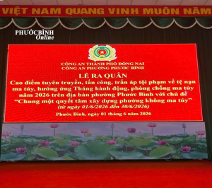 Công an phường Phước Bình quyết tâm xây dựng phường không ma...