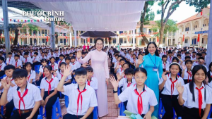 1387 học sinh Trường THCS Long Phước dự khai giảng năm học mới 2026 – 2027