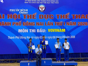 Phường Phước Bình giành hạng Ba toàn đoàn tại Giải Vovinam...