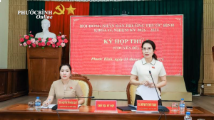 Kỳ họp thứ 5 (chuyên đề) HĐND phường Phước Bình khóa IV...