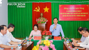 Ủy viên Ban Thường vụ thành ủy Đồng Nai Hà Anh Dũng làm việc...