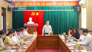 Làm việc với đoàn kiểm tra thực tế công tác phổ cập giáo...