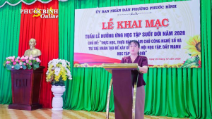 Phước Bình Phát động hưởng ứng Tuần lễ học tập suốt đời năm...
