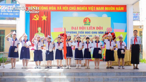 Đại hội liên đội trường Tiểu học Chu Văn An