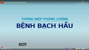 Thông điệp phòng chống bệnh Bạch hầu