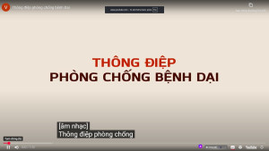 Thông điệp phòng chống bệnh Dại