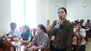 Hội nghị lấy ý kiến góp ý về phương án sắp xếp, sáp nhập khu phố và trường học trên địa bàn