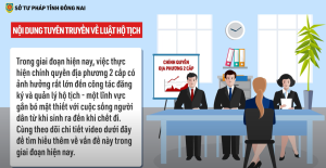 Một số nội dung quy định về Luật Hộ tịch