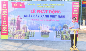 Phước Bình phát động trồng cây xanh