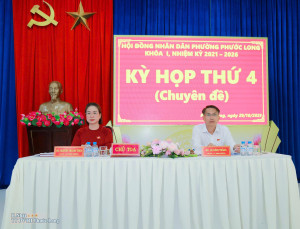 Kỳ họp thứ 4 (chuyên đề) HĐND phường Phước Long khóa I, nhiệm kỳ 2021-2026