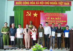 Lễ ra mắt mô hình “Khu phố bình yên” tại khu phố Sơn Long