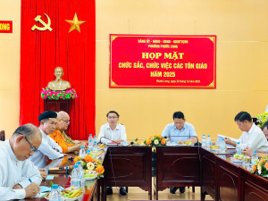 PHƯỜNG PHƯỚC LONG TỔ CHỨC HỌP MẶT CHỨC SẮC, CHỨC VIỆC CÁC TÔN GIÁO NĂM 2025