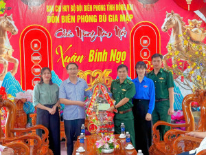PHƯỜNG PHƯỚC LONG THĂM, CHÚC TẾT CÁC ĐỒN BIÊN PHÒNG