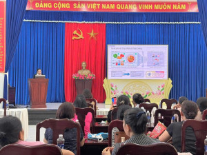 HỘI LIÊN HIỆP PHỤ NỮ PHƯỜNG PHƯỚC LONG TỔ CHỨC TRUYỀN THÔNG KIẾN THỨC AN TOÀN VỆ SINH THỰC PHẨM