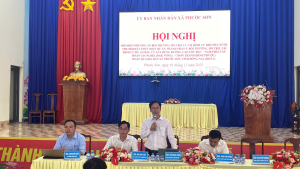 XÃ PHƯỚC SƠN TỔ CHỨC ĐỐI THOẠI VỀ CÔNG TÁC BỒI THƯỜNG, GIẢI PHÓNG MẶT BẰNG PHỤC VỤ DỰ ÁN CAO TỐC GIA NGHĨA – CHƠN THÀNH