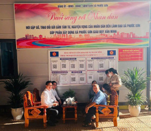 XÃ PHƯỚC SƠN TRIỂN KHAI MÔ HÌNH “BUỔI SÁNG VỚI NHÂN DÂN” – LẮNG NGHE TỪ NHỮNG ĐIỀU GẦN NHẤT