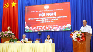 XÃ PHƯỚC SƠN TỔ CHỨC HỘI NGHỊ TIẾP XÚC CỬ TRI TRƯỚC KỲ HỌP THƯỜNG LỆ GIỮA NĂM 2026 CỦA HĐND THÀNH PHỐ ĐỒNG NAI VÀ HĐND XÃ PHƯỚC SƠN