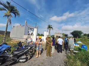 Các ban nghành đang Cưỡng chế nhà ông Nguyễn Viết Sơn